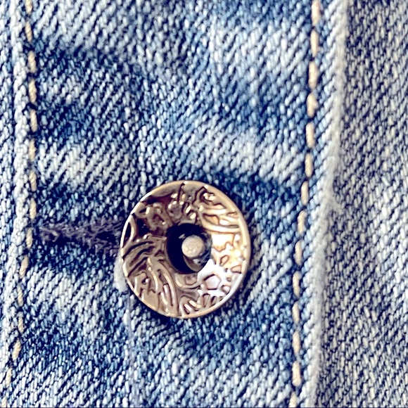 Paris Blues Denim Jacket Retro Cropped - Picture 5 of 7